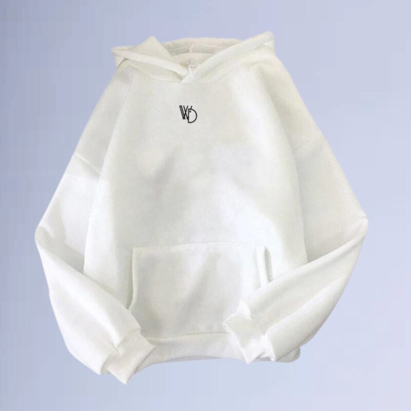 Branco — Moletom canguru walkind center