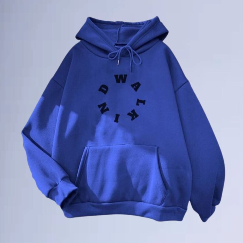 Azul Royal — Moletom canguru walkind circle