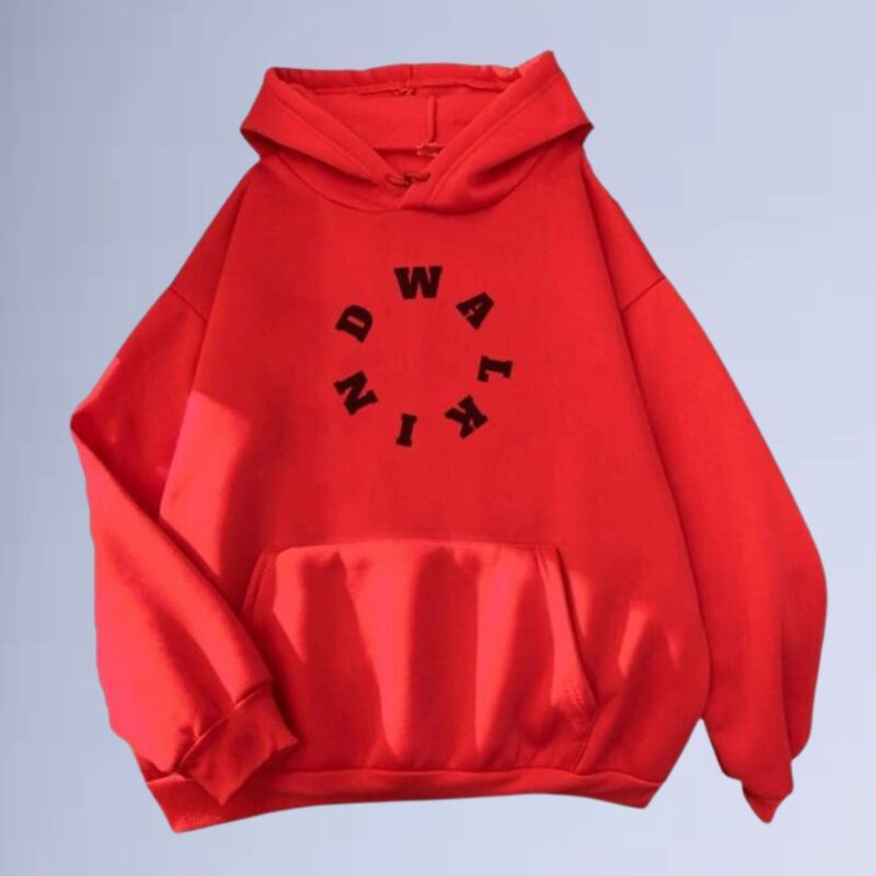 Vermelho — Moletom canguru walkind circle