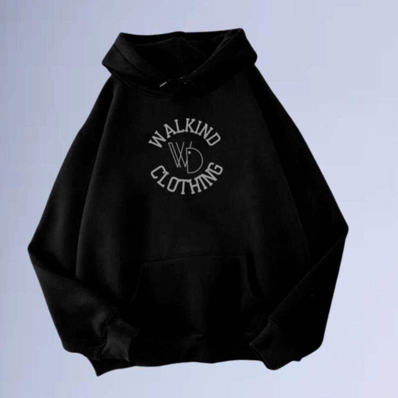 Preto — Moletom canguru walkind clothing