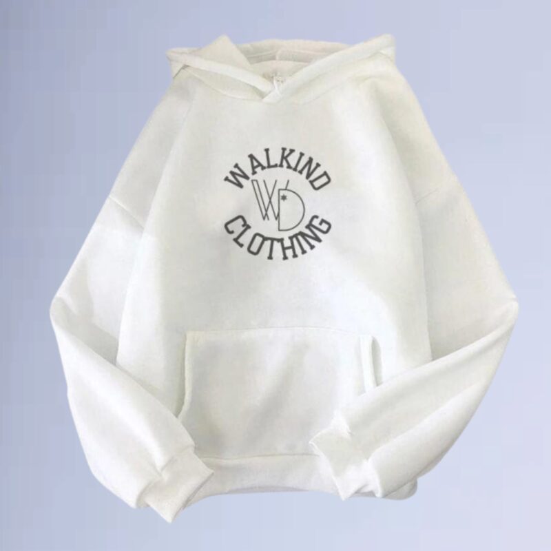 Branco — Moletom canguru walkind clothing