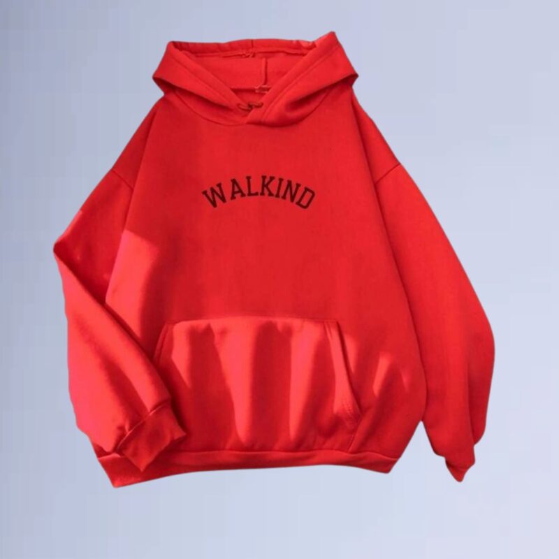 Vermelho — Moletom canguru walkind curved