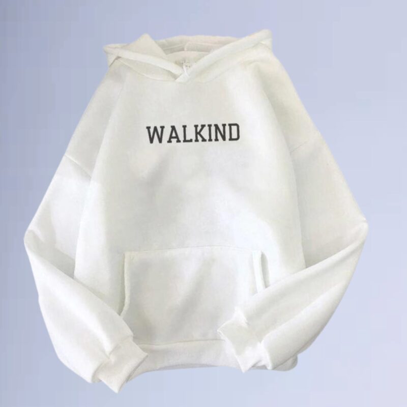 Branco — Moletom canguru walkind indonesia
