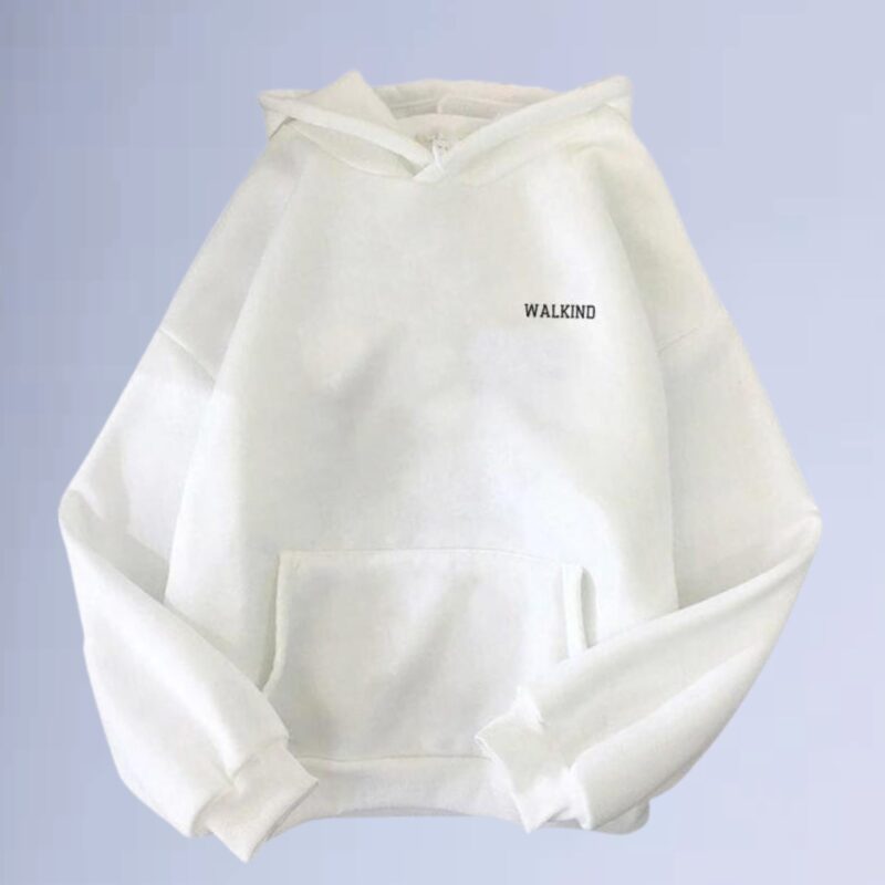 Branco — Moletom canguru walkind indonesia small