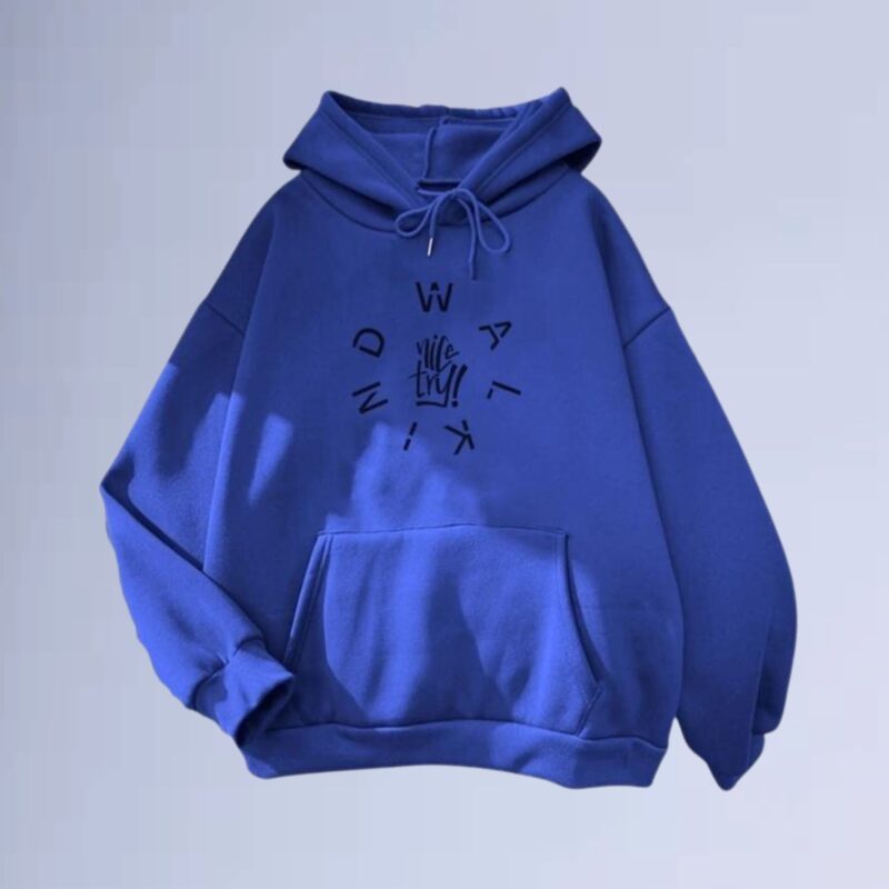 Azul Royal — Moletom canguru walkind life try