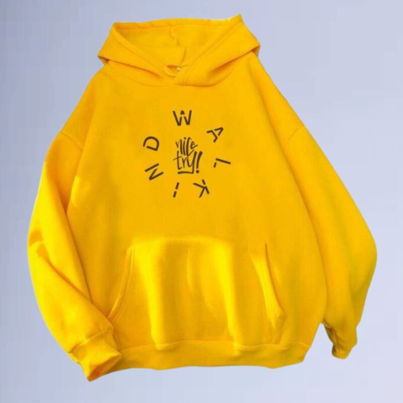 Amarelo — Moletom canguru walkind life try