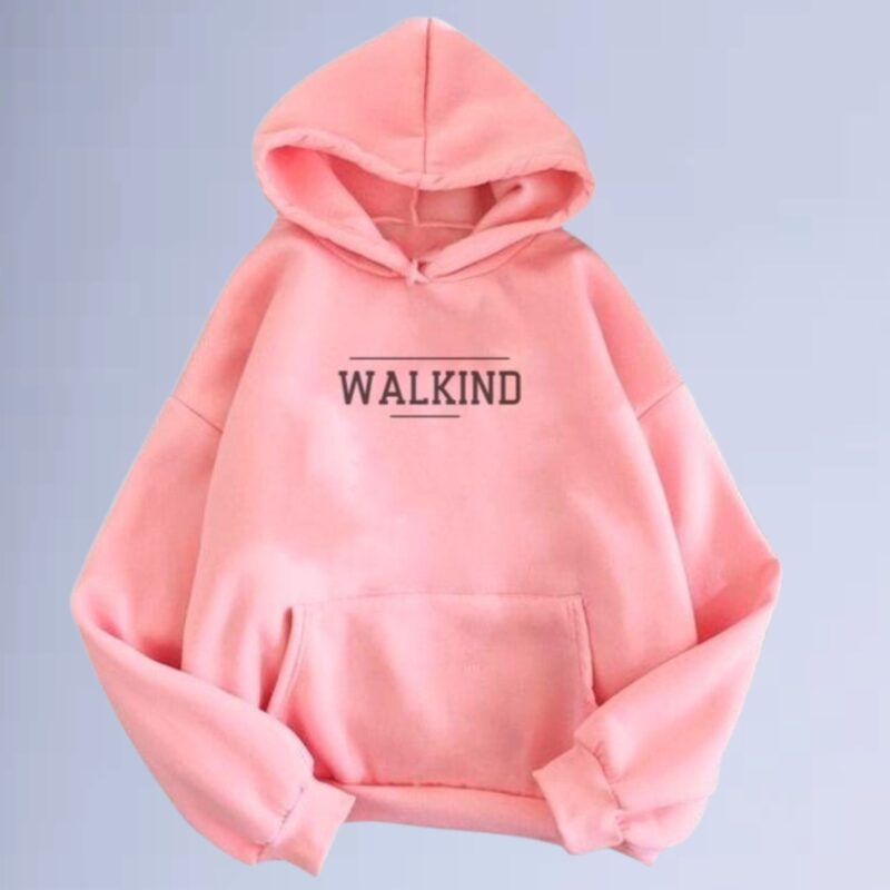Rosa Claro — Moletom canguru walkind list