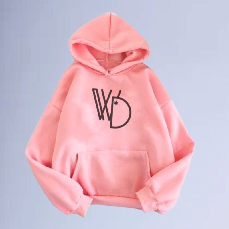 Rosa Claro — Moletom canguru walkind logobox