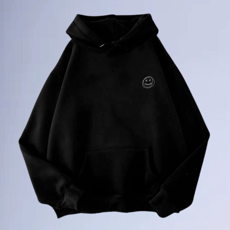 Preto — Moletom canguru walkind minismilie