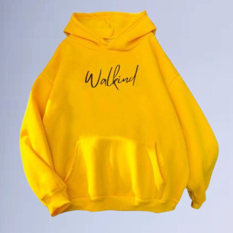 Amarelo — Moletom canguru walkind mistrilhy