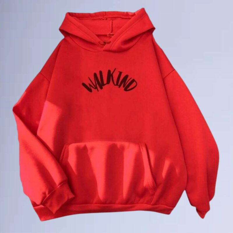 Vermelho — Moletom canguru walkind pissed