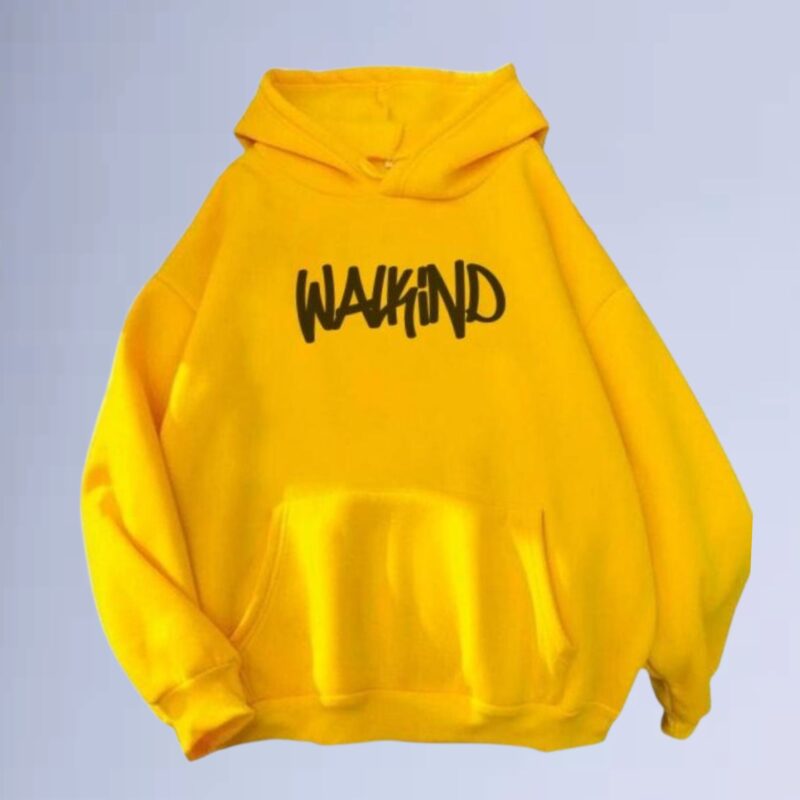 Amarelo — Moletom canguru walkind pixado