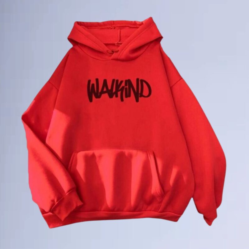 Vermelho — Moletom canguru walkind pixado