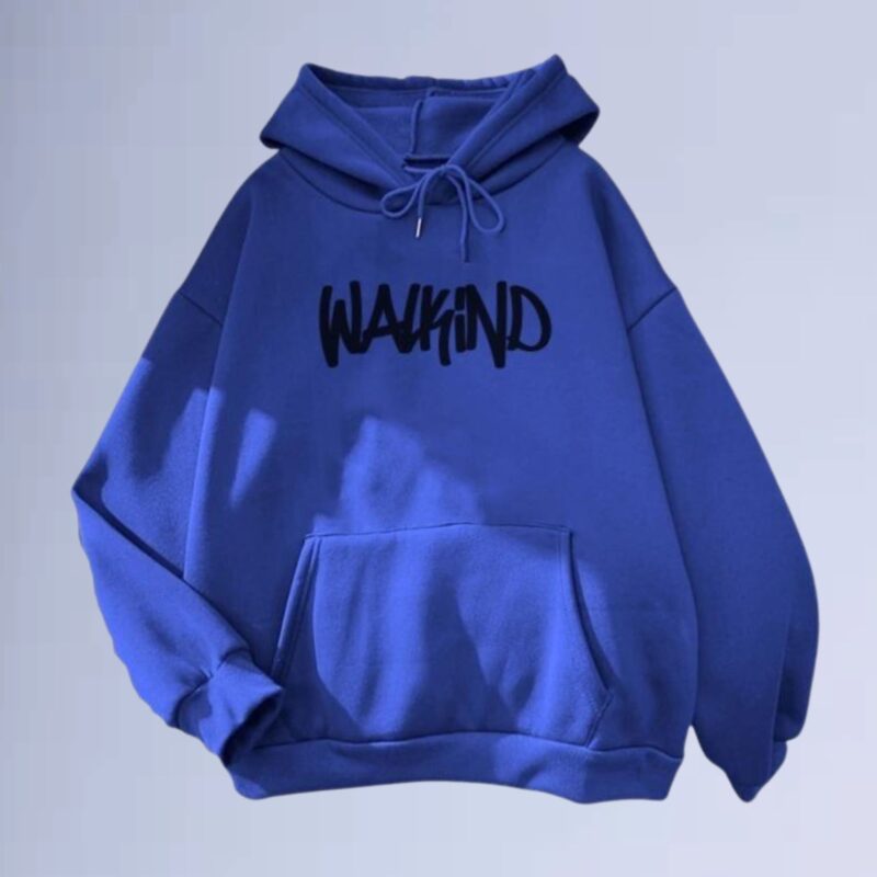 Azul Royal — Moletom canguru walkind pixado