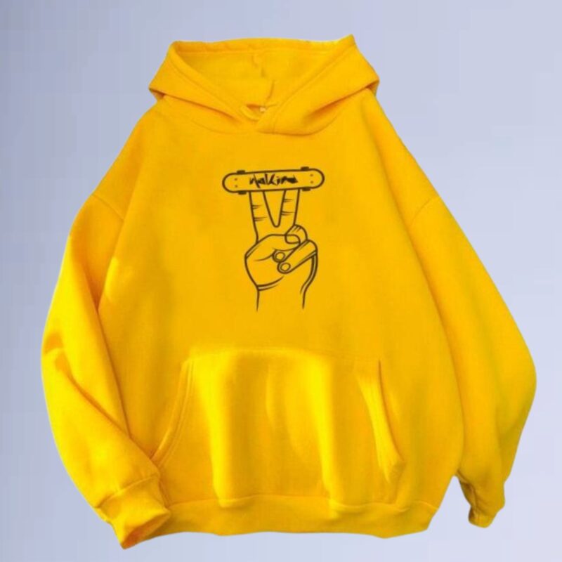 Amarelo — Moletom canguru walkind save skate