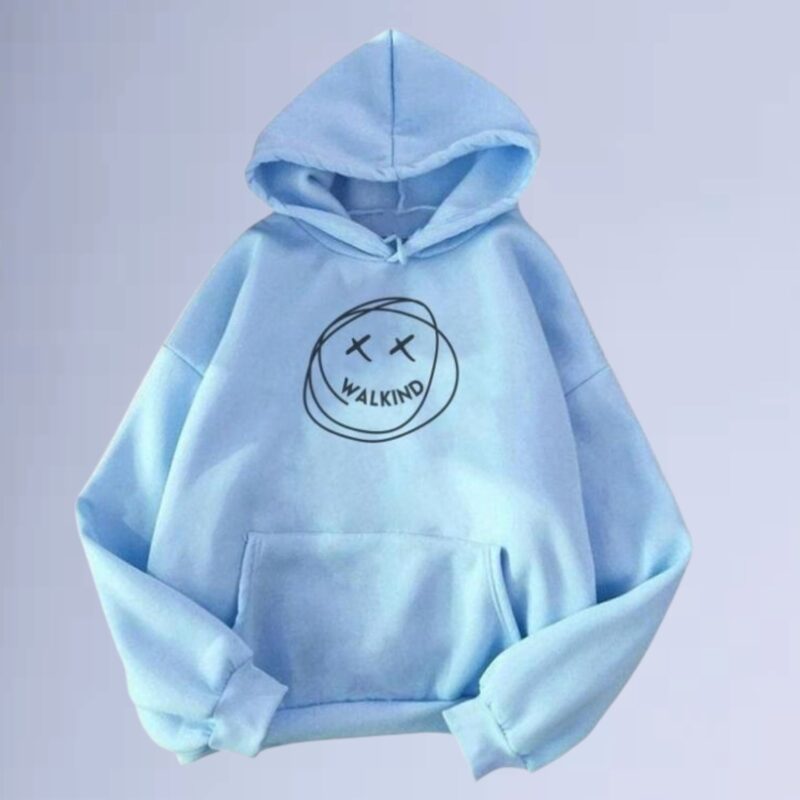 Azul bb — Moletom canguru walkind smilie