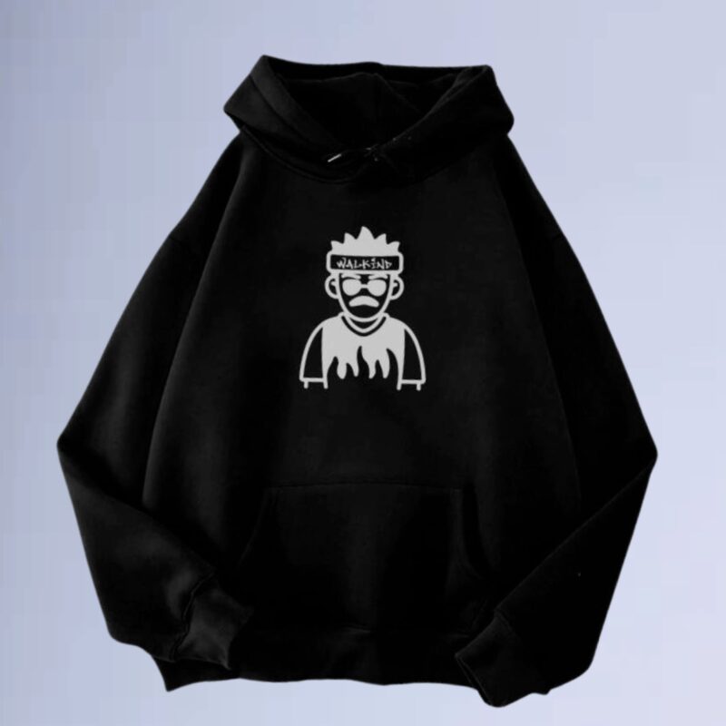 Preto — Moletom canguru walkind swag street