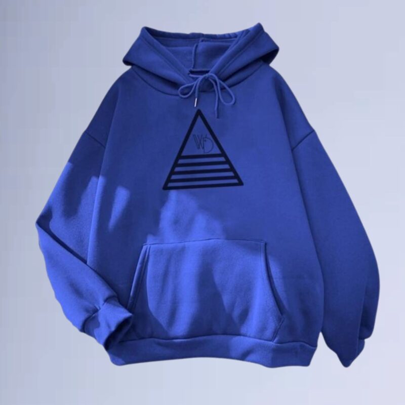 Azul Royal — Moletom canguru walkind triangle