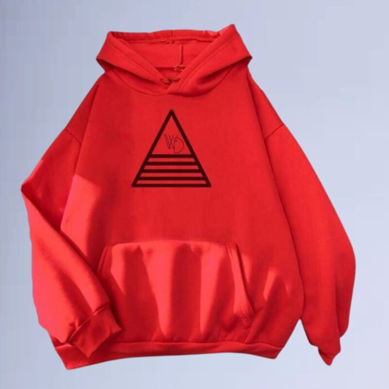Vermelho — Moletom canguru walkind triangle