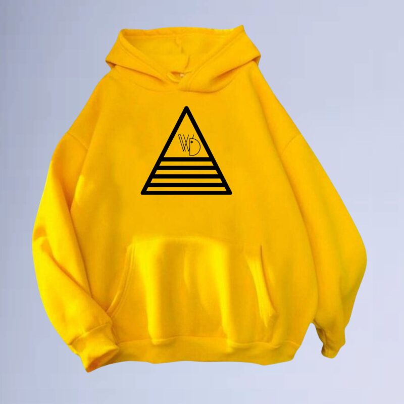 Amarelo — Moletom canguru walkind triangle