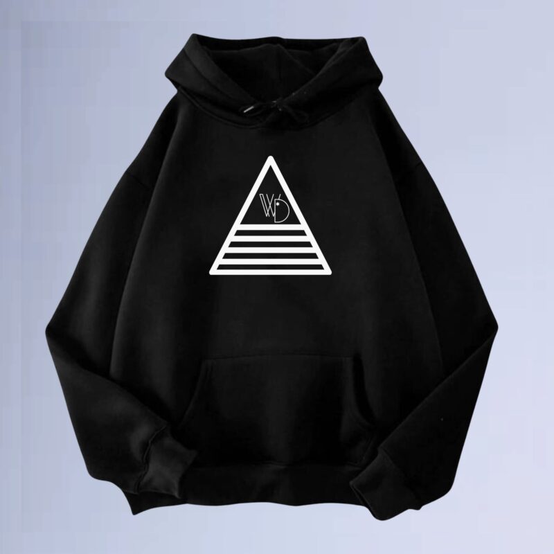 Preto — Moletom canguru walkind triangle