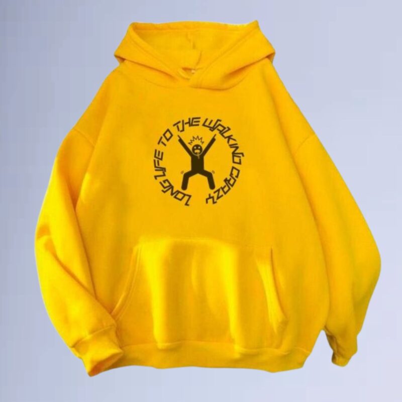 Amarelo — Moletom canguru walkind vida longa street