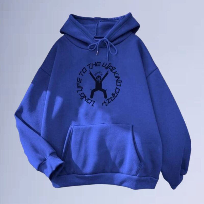Azul Royal — Moletom canguru walkind vida longa street