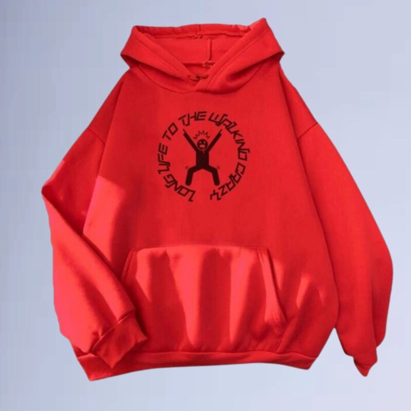 Vermelho — Moletom canguru walkind vida longa street