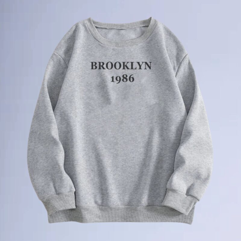 Cinza Mescla — moletom gola careca broklyn
