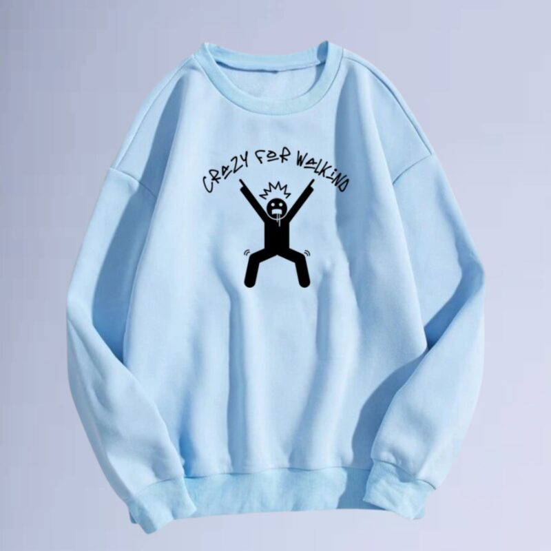 Azul bb — moletom gola careca crazy for walk