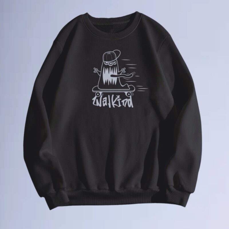 Preto — moletom gola careca monster street