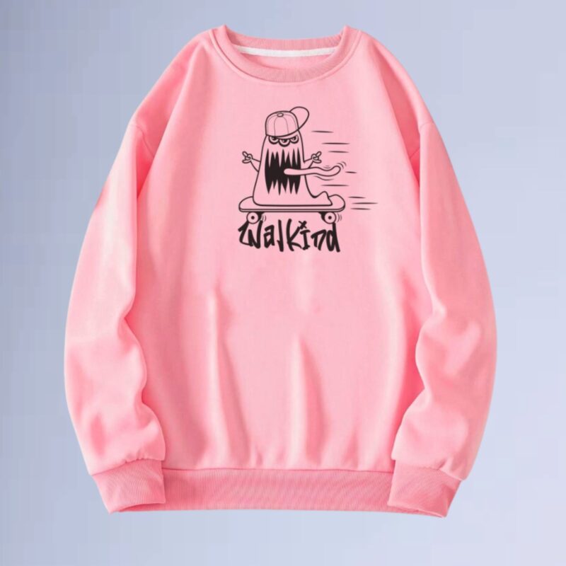 Rosa — moletom gola careca monster street