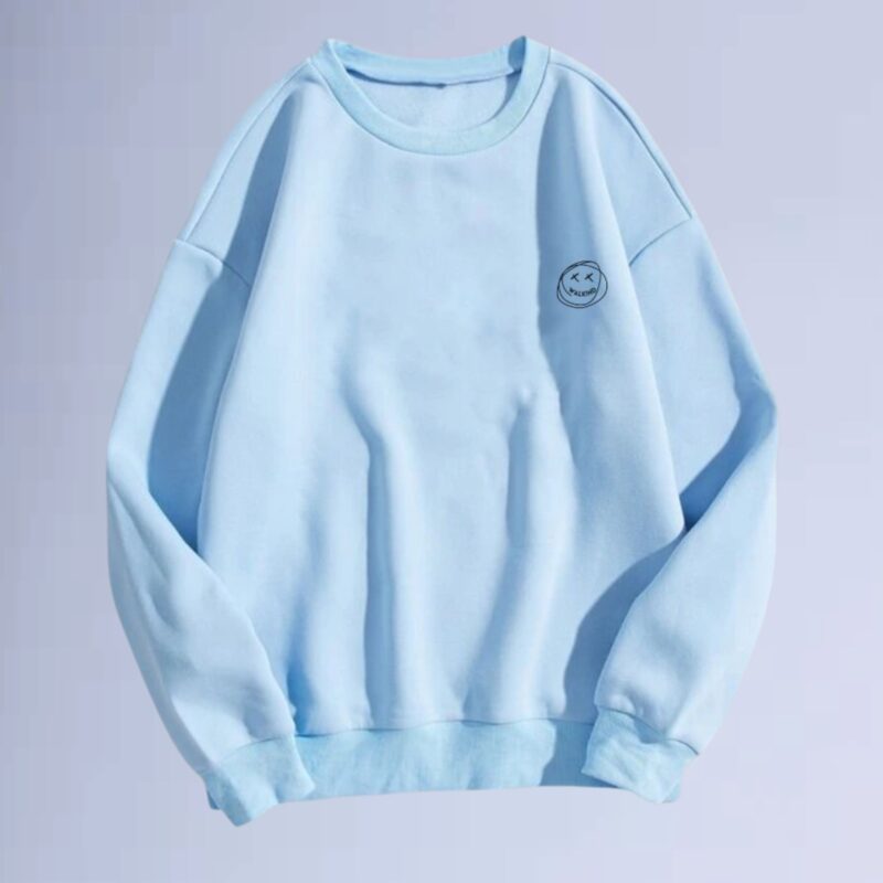 Azul bb — moletom gola careca smilie small