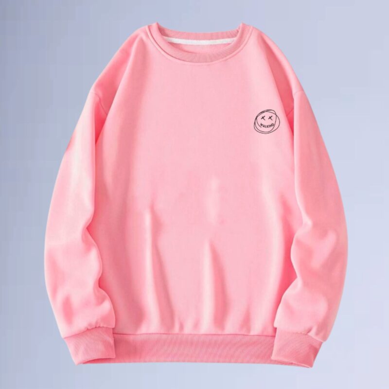 Rosa — moletom gola careca smilie small