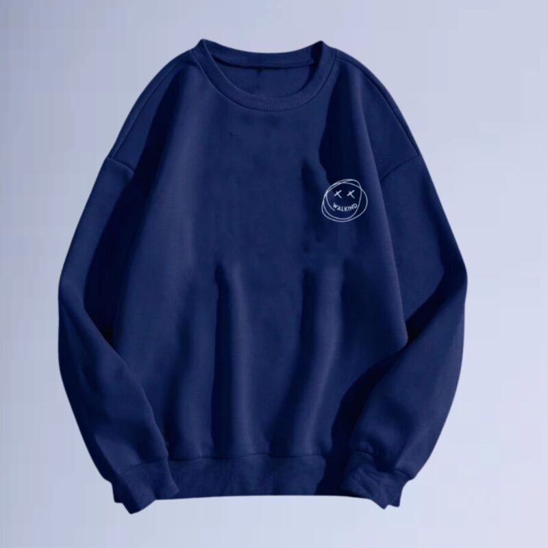 Azul Marinho — moletom gola careca smilie small