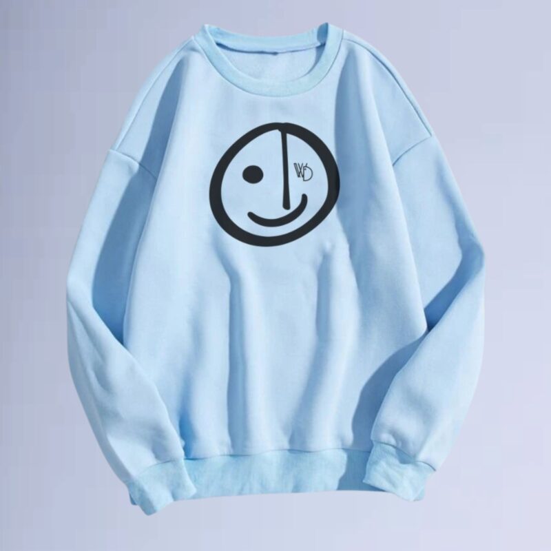 Azul bb — moletom gola careca smilie street
