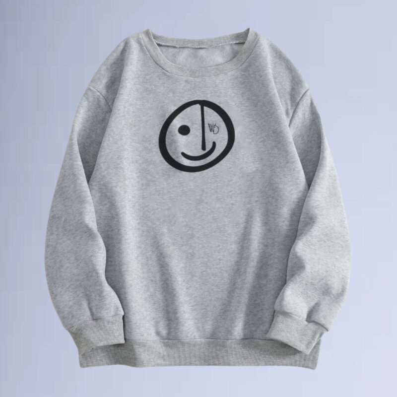 Cinza Mescla — moletom gola careca smilie street