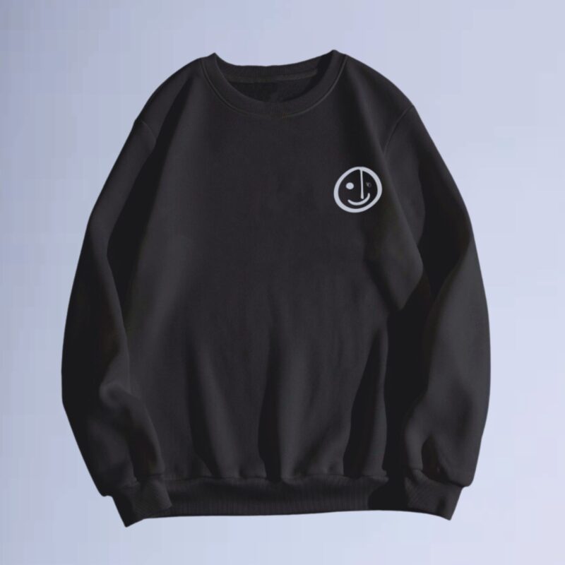 Preto — moletom gola careca smilie street small