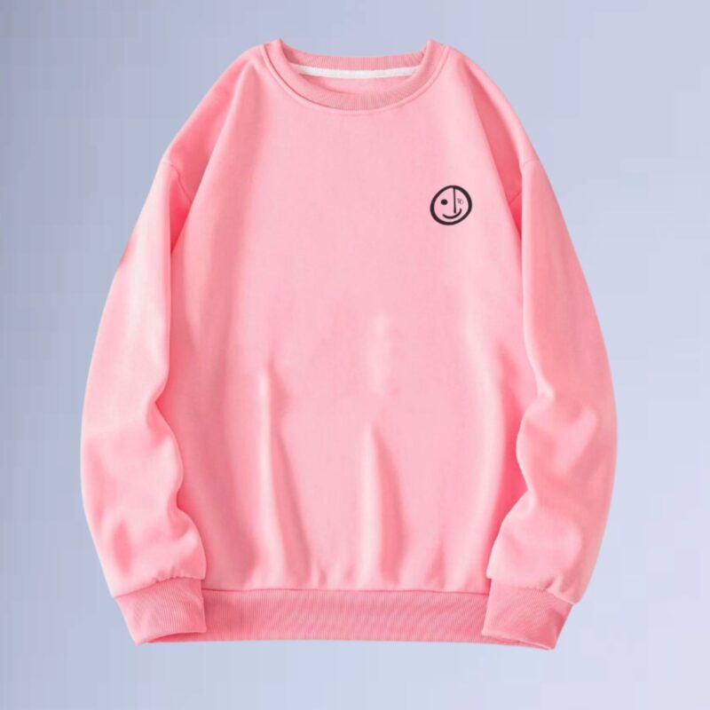 Rosa — moletom gola careca smilie street small