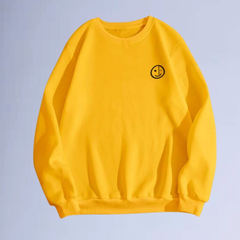 Amarelo — moletom gola careca smilie street small