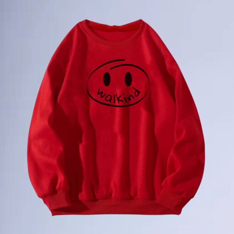 Vermelho — moletom gola careca walkind allehujah