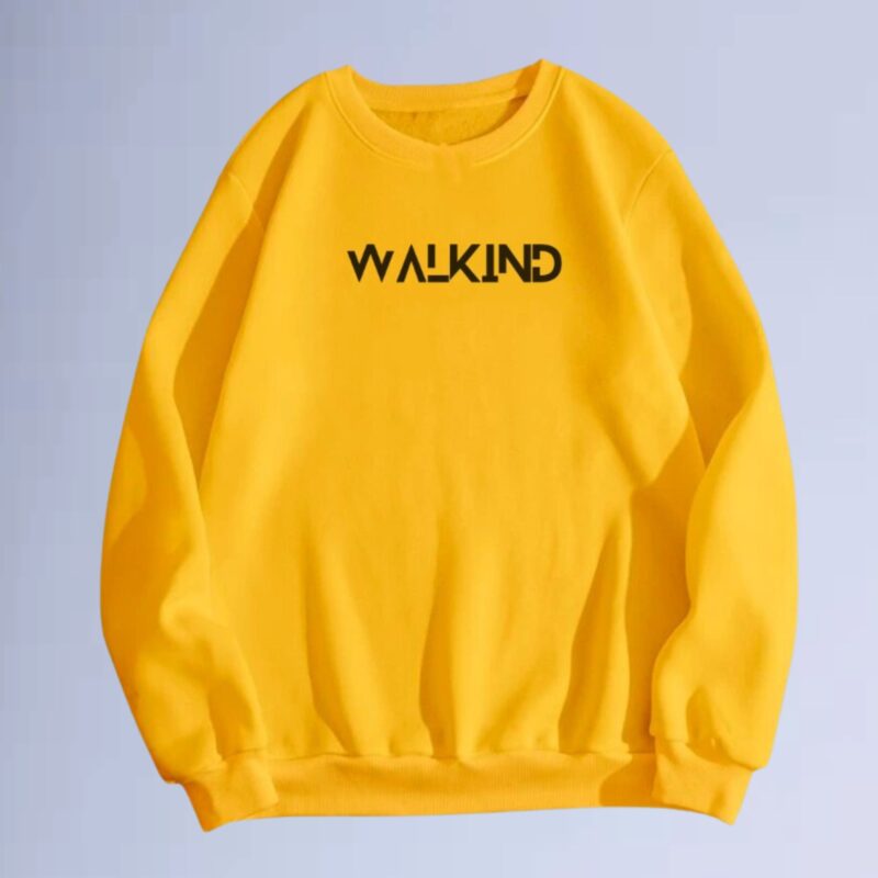 Amarelo — moletom gola careca walkind blaricka
