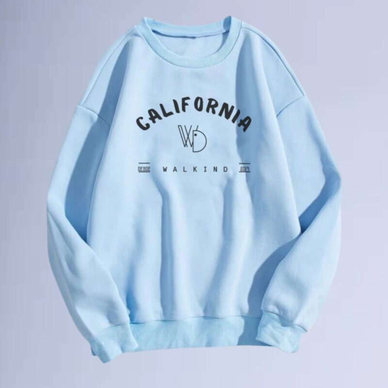 Azul bb — moletom gola careca walkind california
