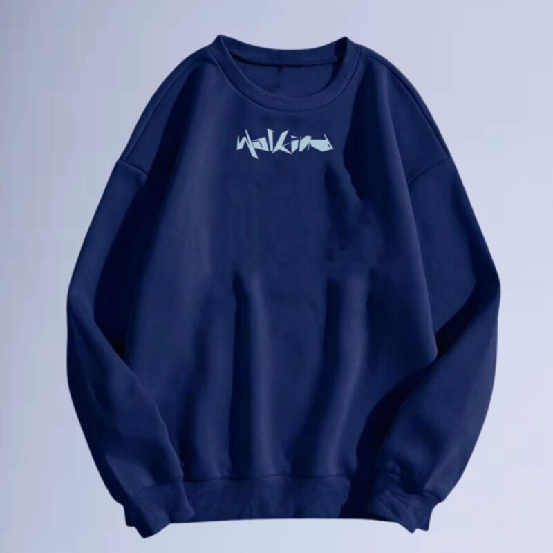 Azul Marinho — moletom gola careca walkind center