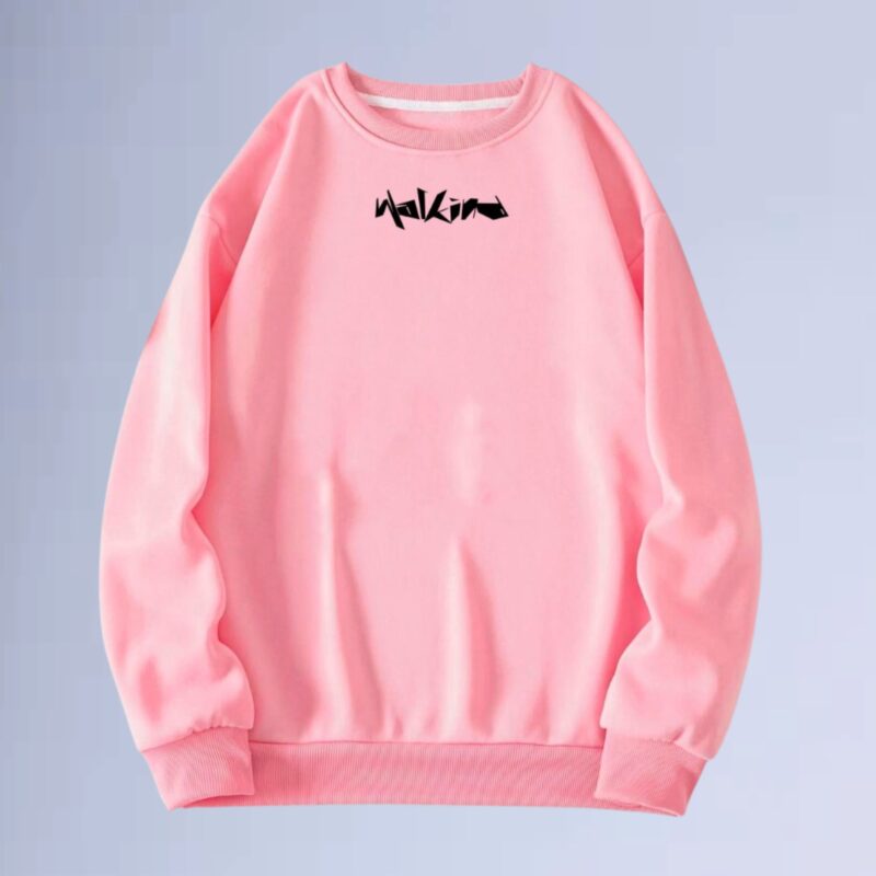 Rosa — moletom gola careca walkind center