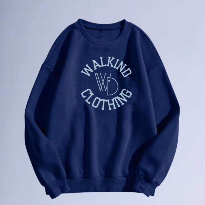 Azul Marinho — moletom gola careca walkind clothing