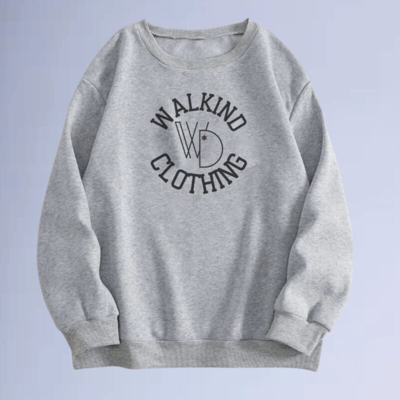 Cinza Mescla — moletom gola careca walkind clothing