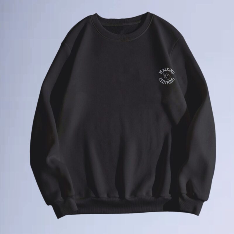 Preto — moletom gola careca walkind clothing small