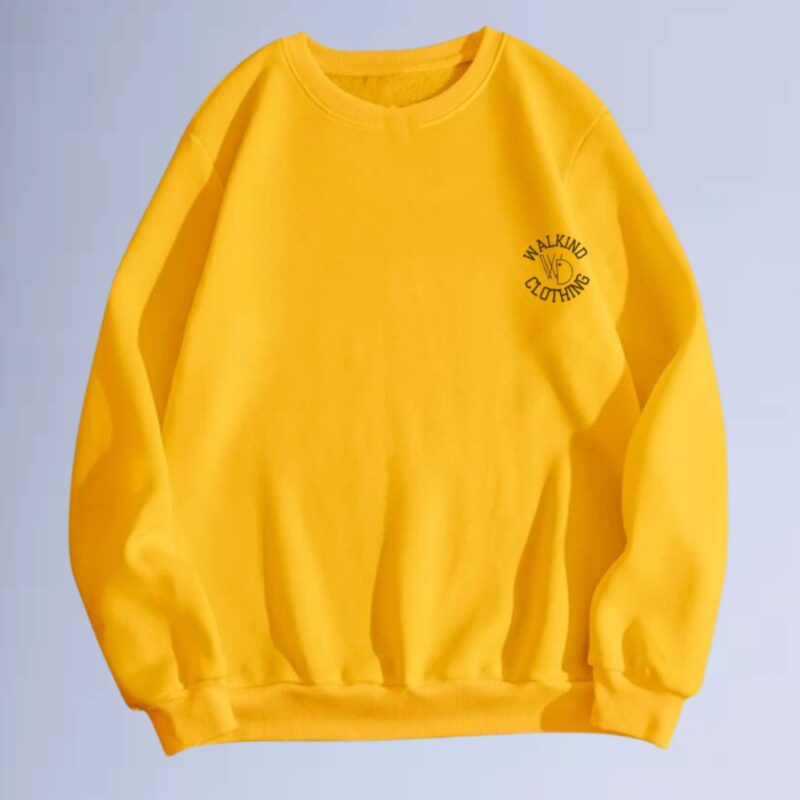 Amarelo — moletom gola careca walkind clothing small