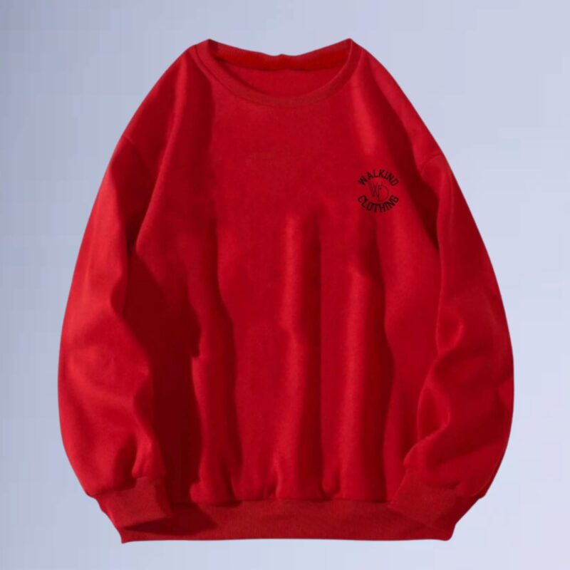 Vermelho — moletom gola careca walkind clothing small